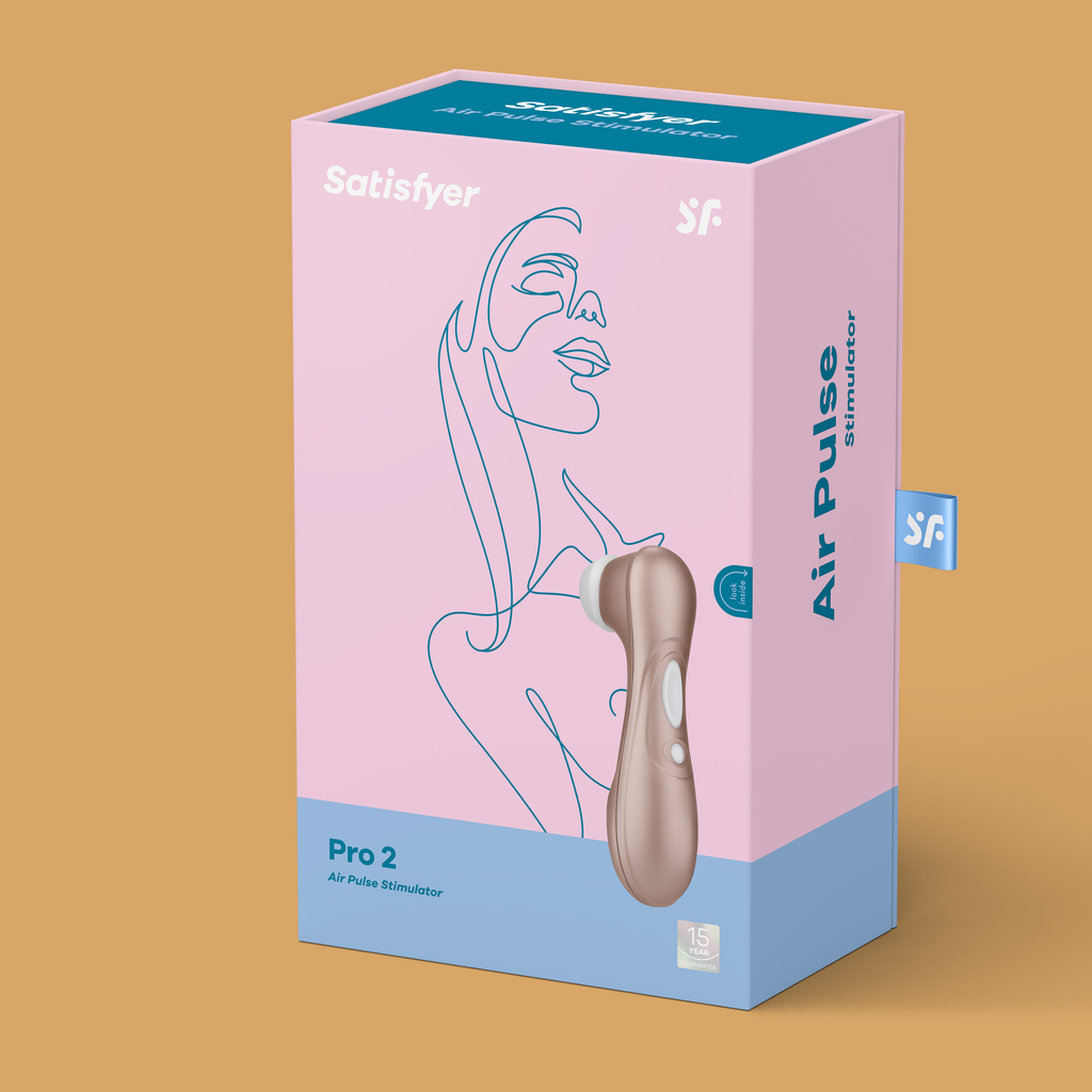 Image of packaging of Satisfyer Pro 2 Clitoral Vibrator