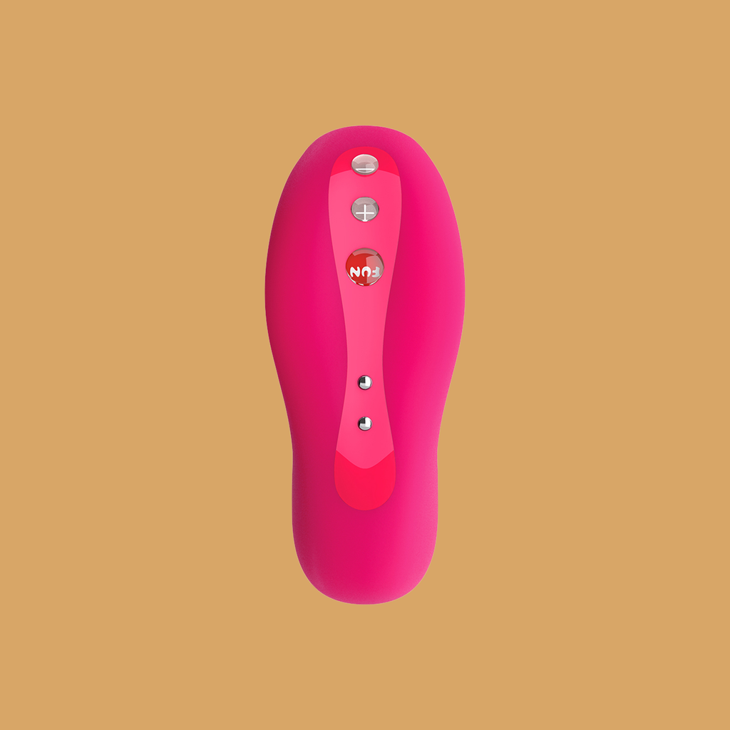 Image of the Laya 2 from the top in baby rose (hot pink) colour. 